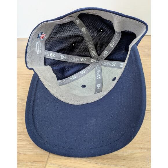 New Era 39Thirty New England Patriots Blue Fitted Embroidered Hat Small/Medium - Picture 13 of 15